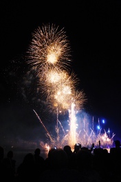 feu d'artifice de la fête du lac d'Annecy